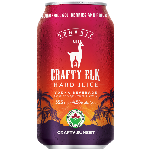 Crafty Sunset Crafty Elk Organic Hard Juice, Vodka Beverages.